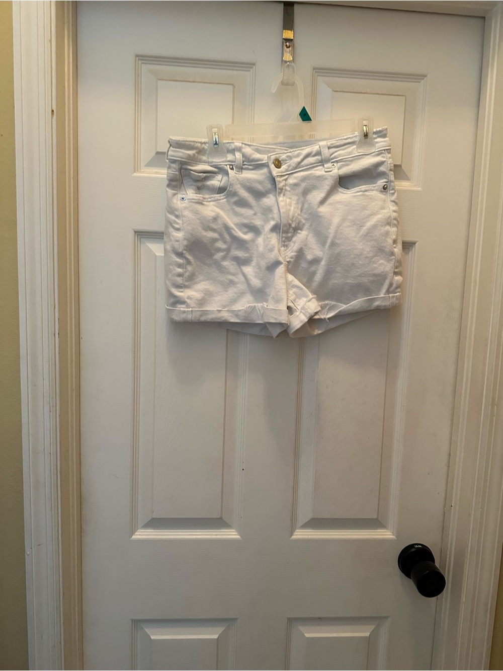 American Eagle Outfitters White Denim Cutoff Shorts